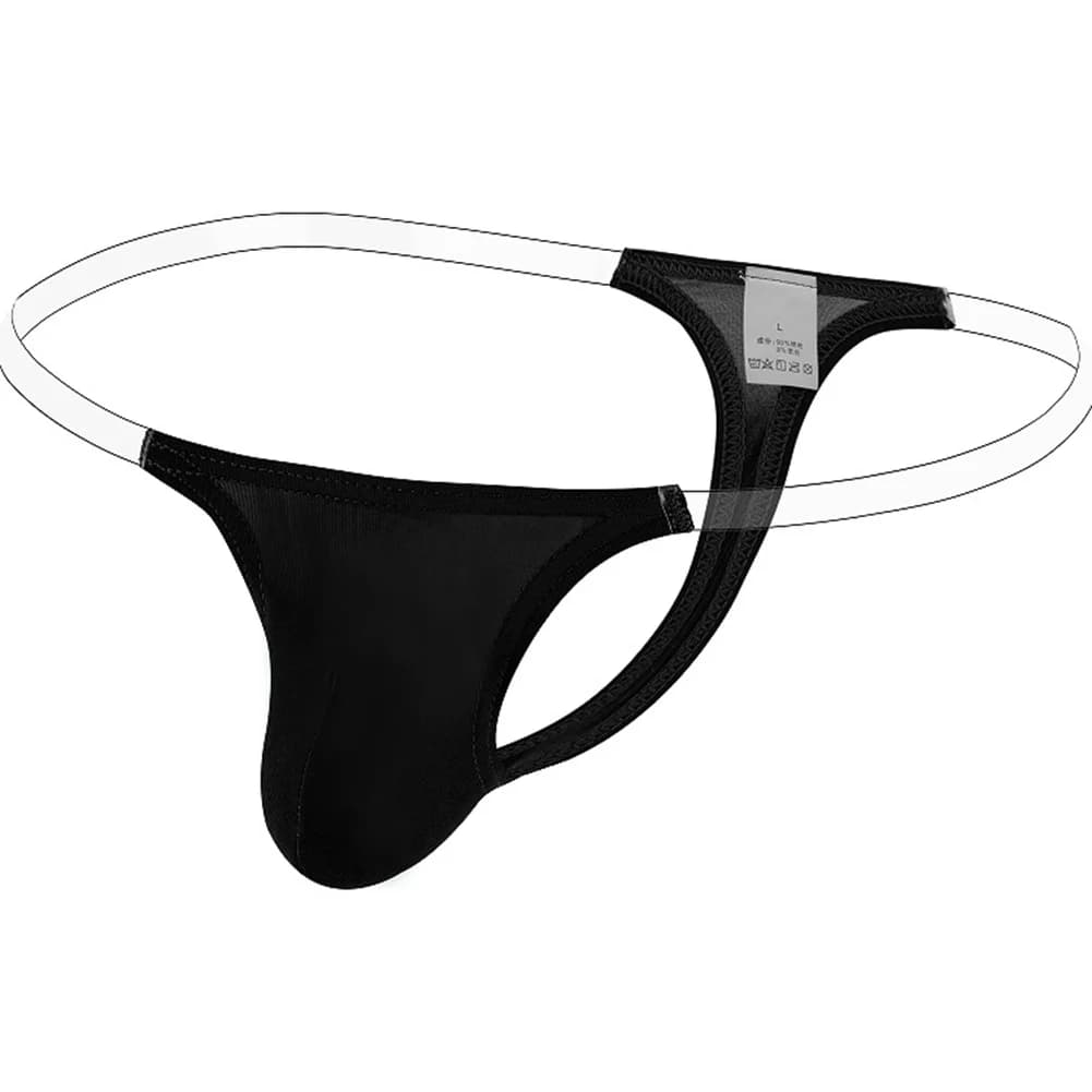 Uomini Sexy Gay Sissy Pouch G-String Perizoma Giocattoli Del Sesso T-Back Trasparente Mutande da Uomo Cintura Respirare Biancheria Intima Morbida Mutandine da Uomo