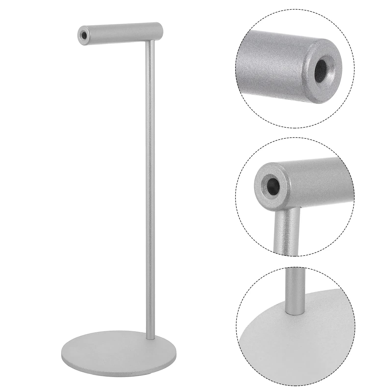 1Pcs Headset Stand Aluminum Alloy Small Size Non-Slip Base Headphone Holder Desktop Organizer Gaming Headphone Support Universal