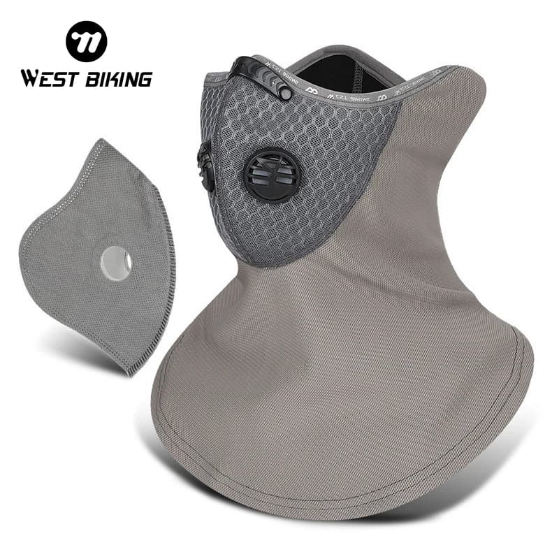 WEST BIKING Sport ciclismo copricapo passamontagna invernale copertura per il viso con filtro a carbone attivo sci moto berretto in pile cappello