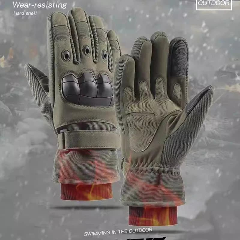Men's Winter Gloves Cold-proof Thermal Windproof Men's Gloves For Military Bike Bike Cross ATV Accessories For Riding Equipment Parts