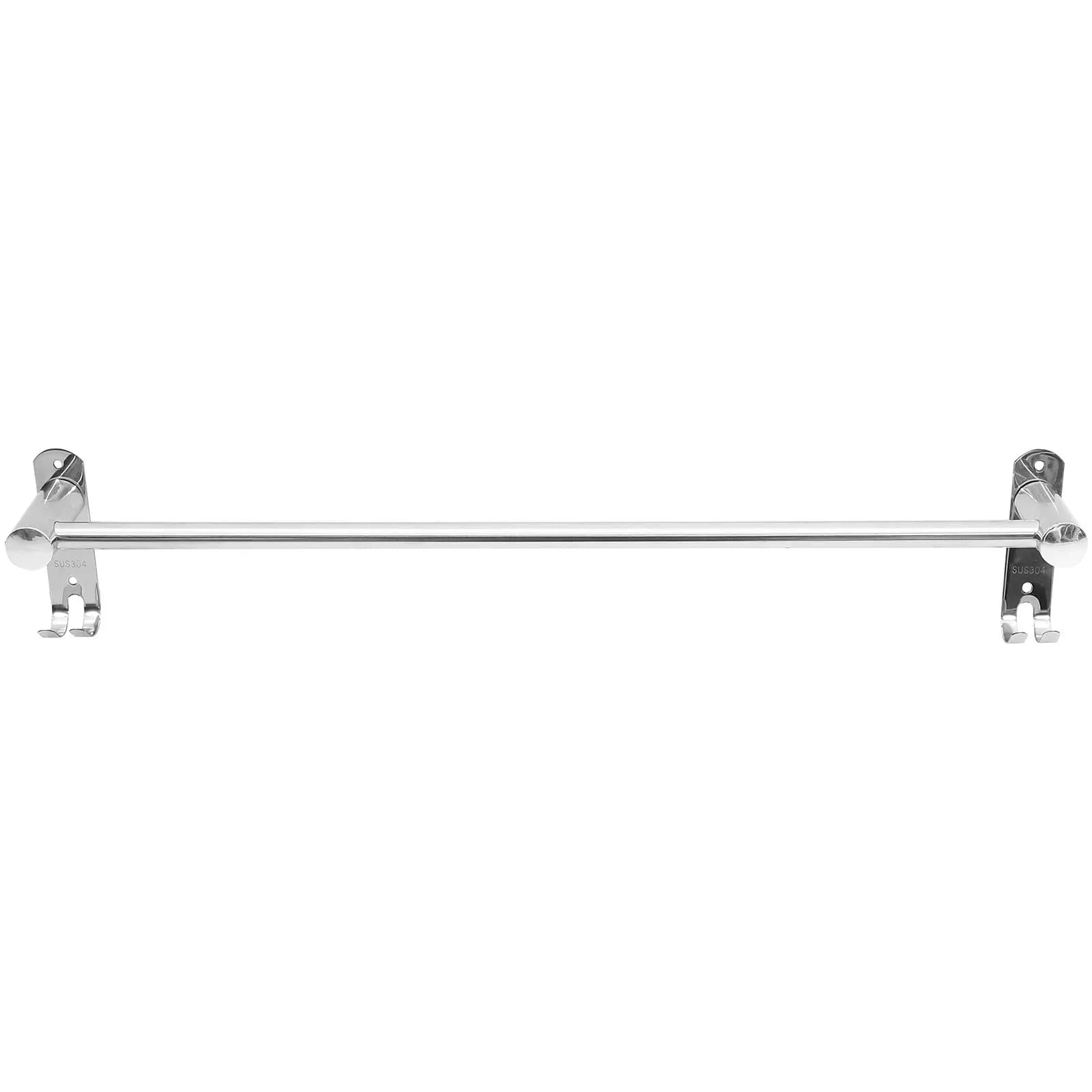 Portasciugamani singolo in acciaio inossidabile da parete, accessorio moderno e minimalista per bagno e cucina, resistente