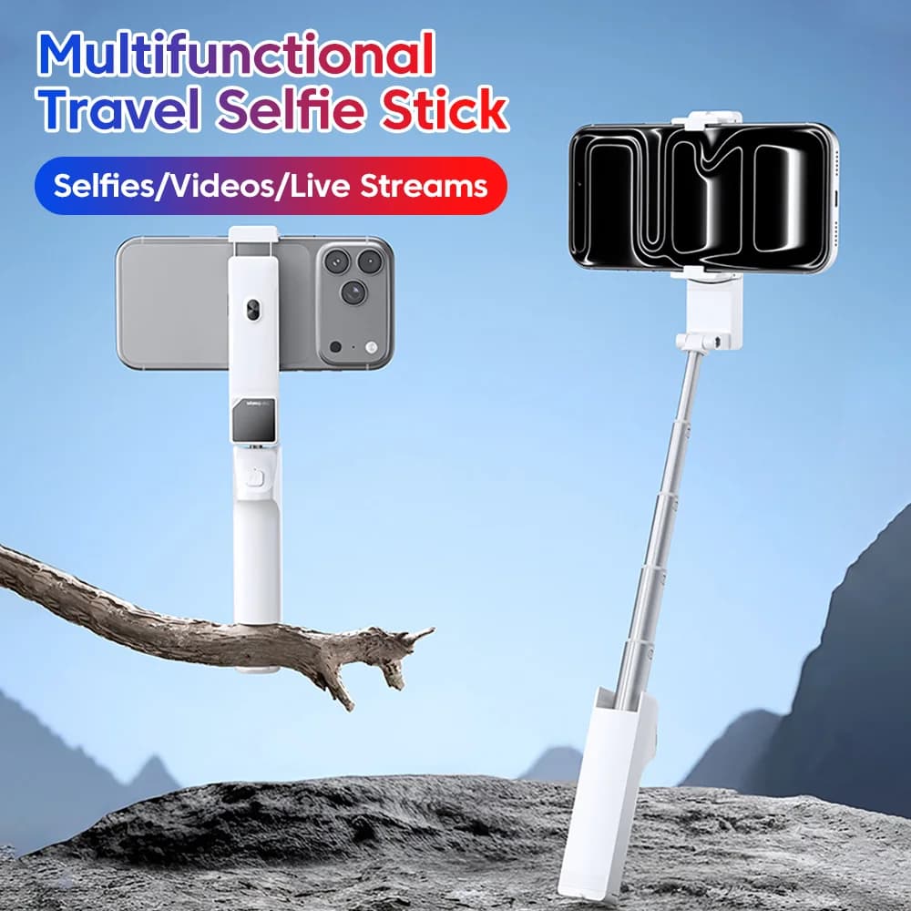 Mini treppiede portatile Bluetooth per selfie con custodia, ideale per turisti, per supportare il cellulare e utilizzare la fotocamera.