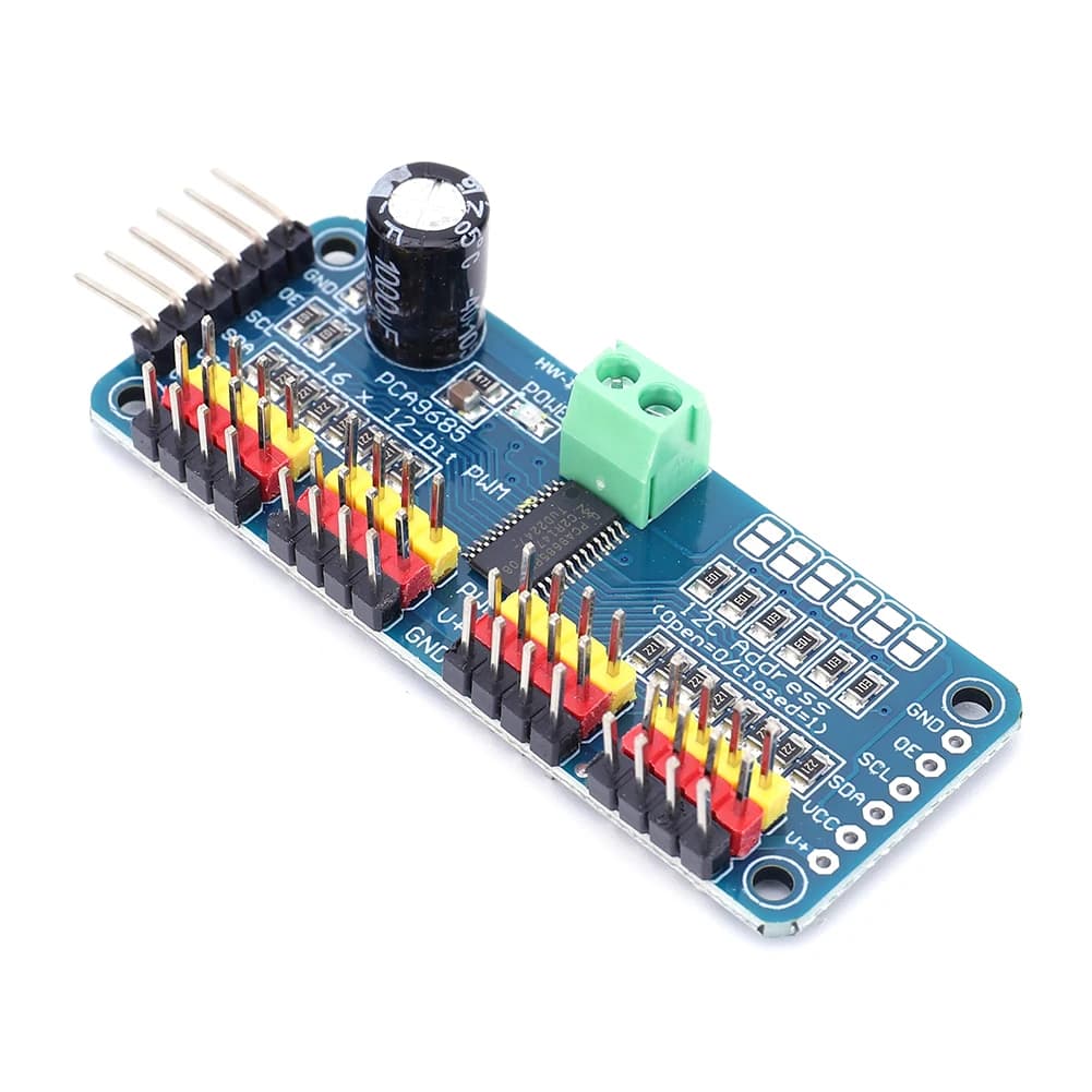 10-1PCS PCA9685 Robot Controller Interface IIC 16 Channels 12 Bit PWM Servo Motor Driver Card for Arduino Robot/Raspberry Pi