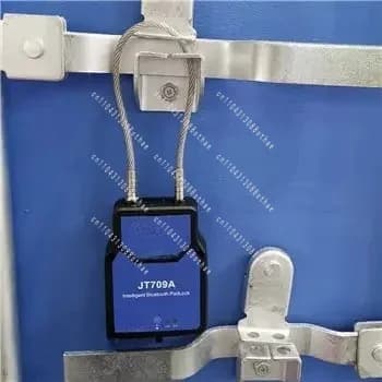 Jt709A Logistic Cargo Lock Gps Tracker Smart Ble Gps E-Seal Tracking Padlock Wagon Electronic Locking Navigation Seal
