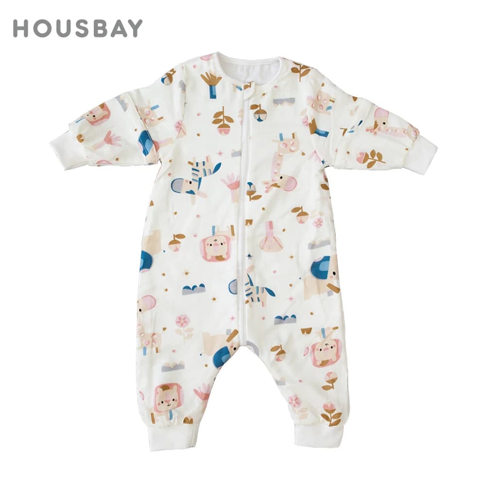 Sleeping bag for babies 6 months Dress for girls with removable sleeves Spring Autumn Cartoon Sleeping bag