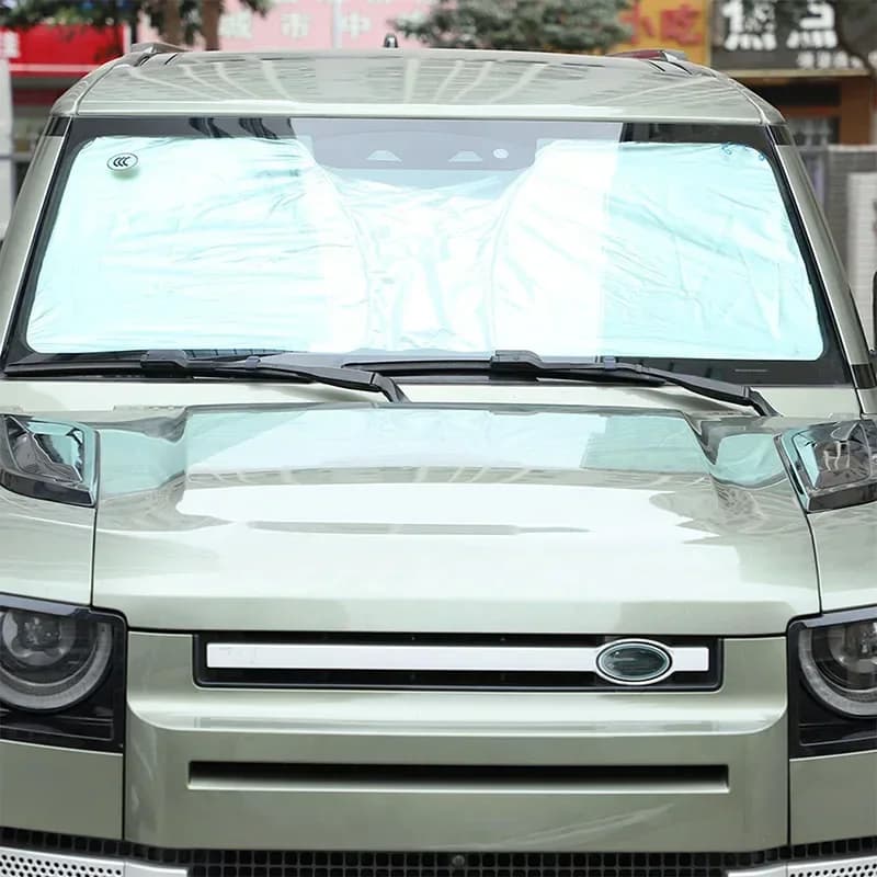 Per Land Rover Defender 90 110 130 2020-2024 Argento Auto Parabrezza Anteriore Parasole Protezione Solare Visiera Parasole Accessori Auto