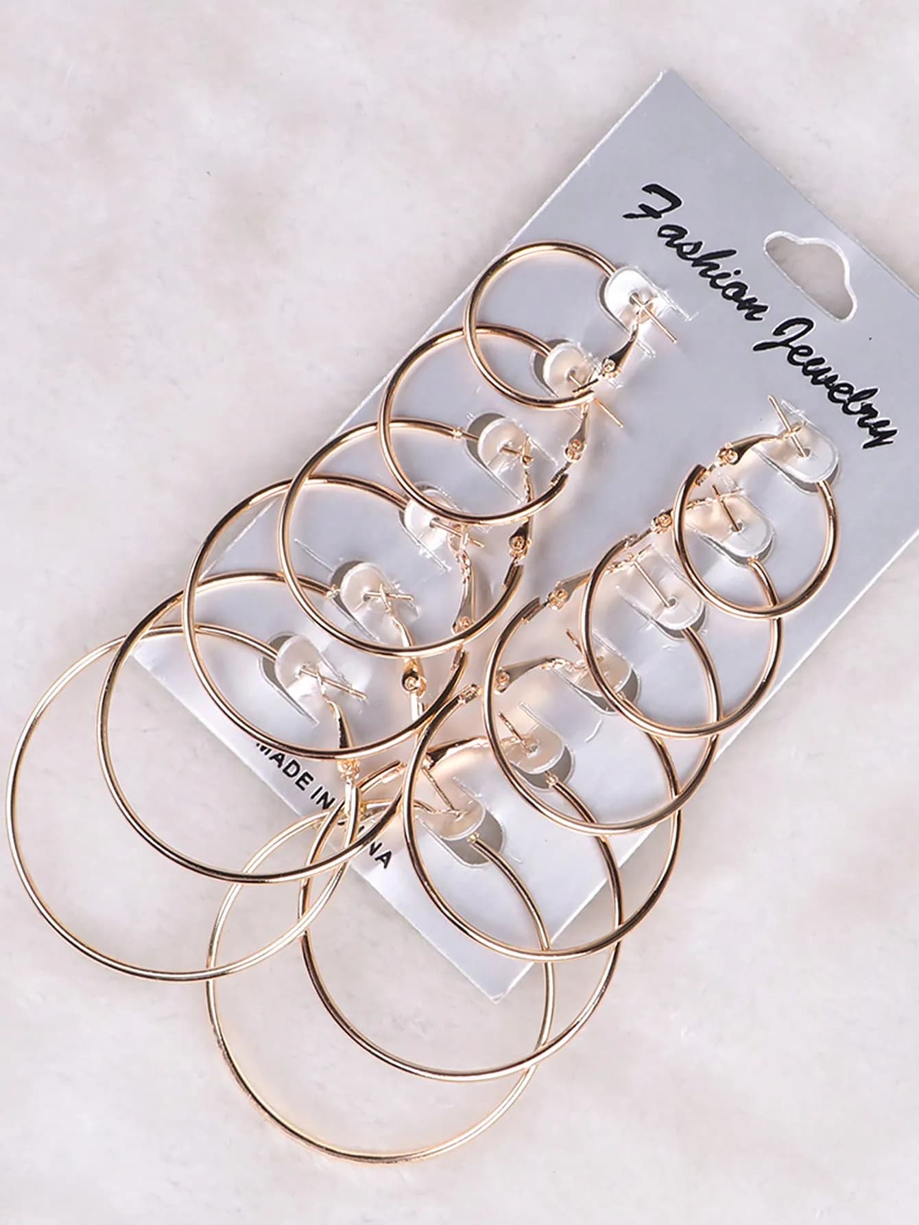 Set di 12 orecchini a cerchio, acciaio inossidabile, misure assortite, design esagerato circolare e a forma di C, cerchi tonalità oro e argento, set regalo di gioielli classici, da indossare tutti i giorni, unisex