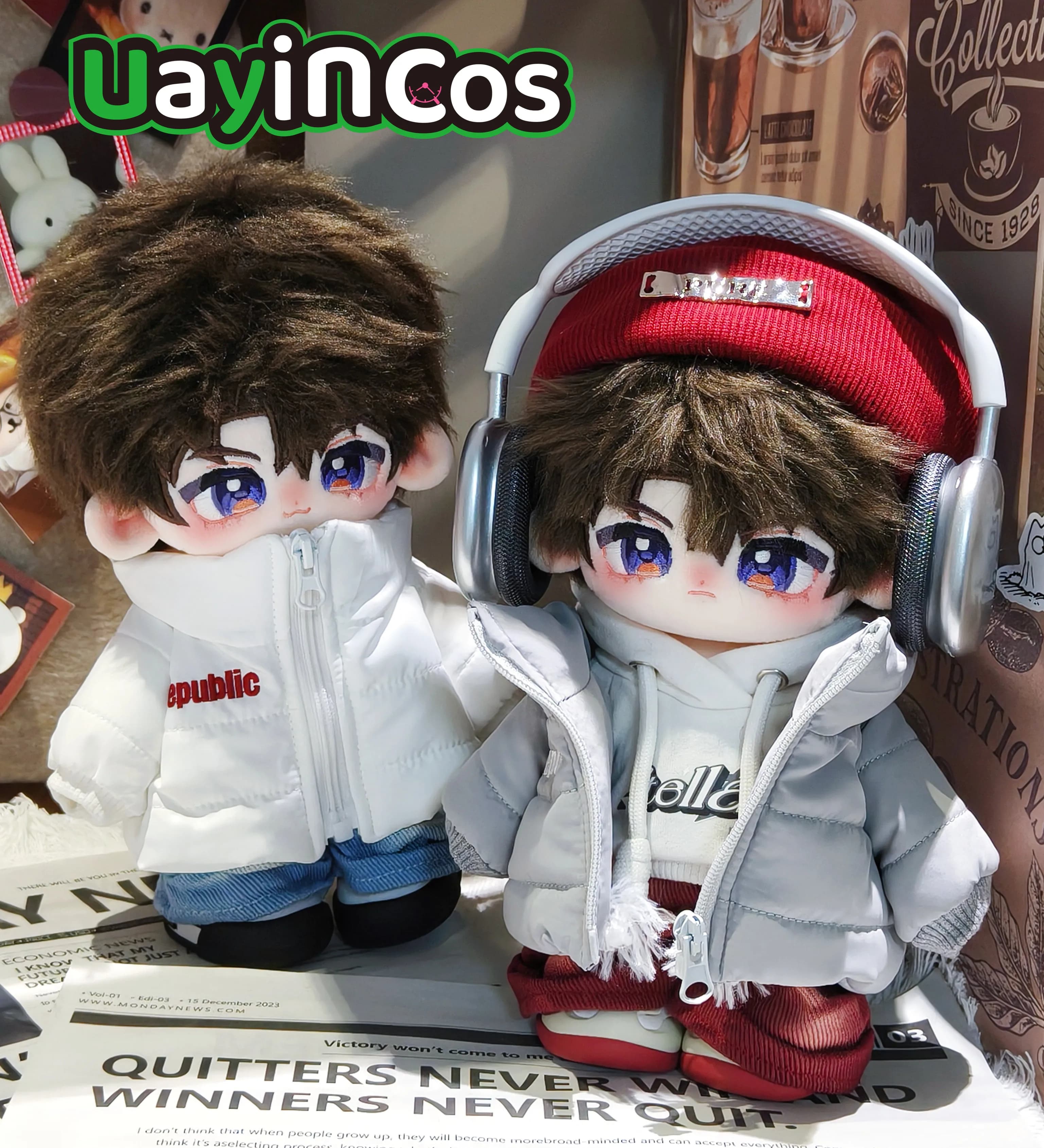 In Stock 20cm 25cm 30cm Doll Clothes Coat Jacket Sweater Leather Bag Ski Goggles Clothing Costume Suit Doll Anime Game Toy Kids