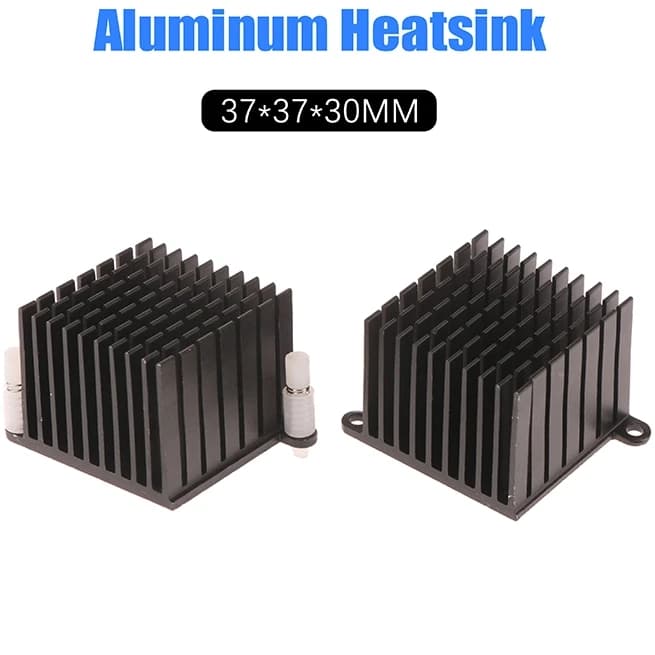 37*37*30MM Parti Della Stampante 3D Dissipatore di Calore di Raffreddamento In Alluminio Dissipatore di Calore Del Radiatore Nero Dissipazione del Calore Con Orecchie Scheda Madre Dissipatore di Calore