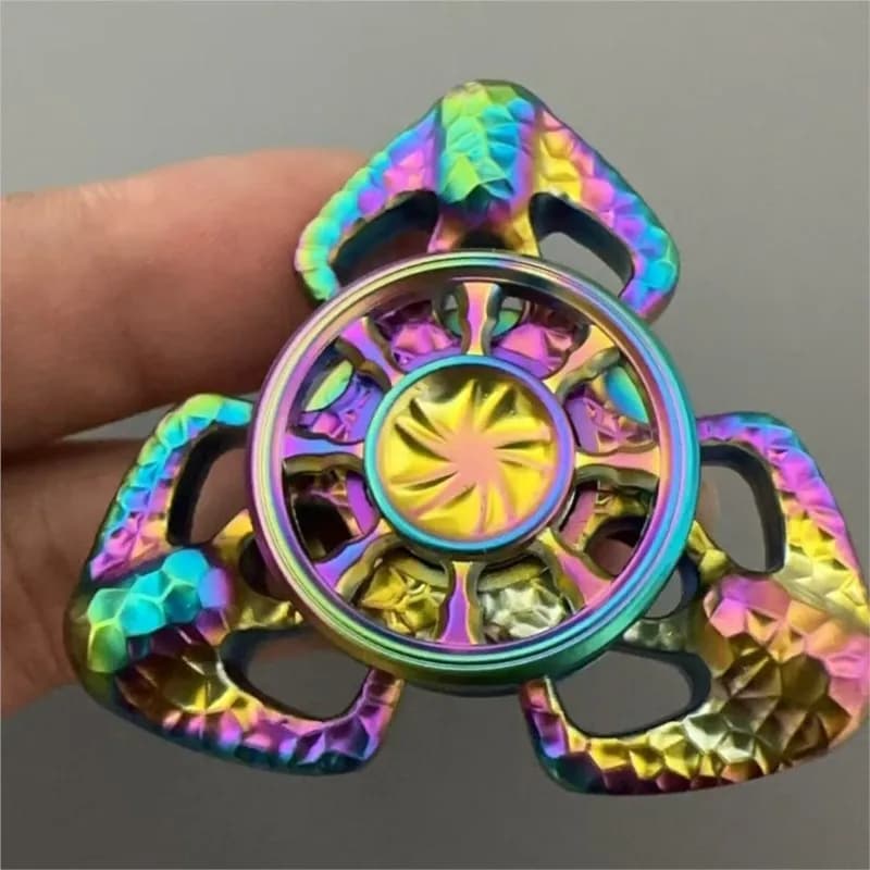 EDC Fidget Spinner Farfalla Spinner Fidget Toys Sollievo dallo stress Giocattoli magnetici in metallo per adulti Giroscopio per dita Alleviare l'ansia e lo stress