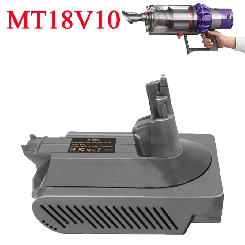 Adattatore batteria MT18V10 per Dyson V10 per batteria al litio Makita 18V che convertisce in per aspirapolvere ciclonico animale Dyson V10