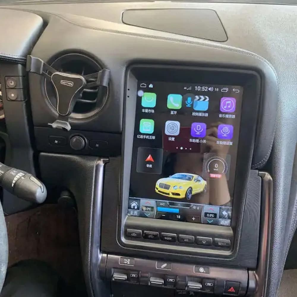 Per Nissan GT-R GTR R35 2008-2017 Autoradio Tesla Style Android 14 Lettore multimediale Navigazione GPS DSP Carplay 9.7 pollici