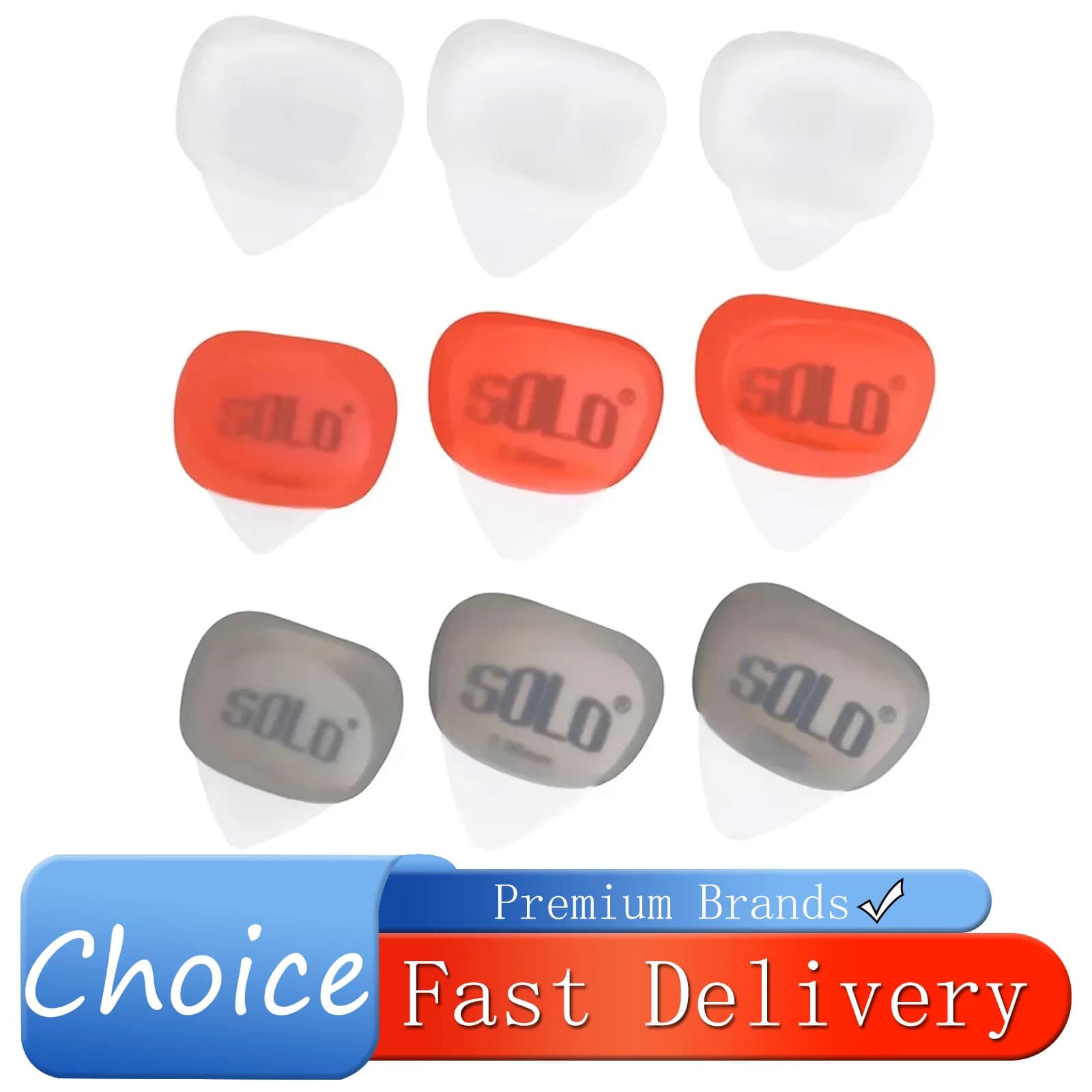 Set di 3 Plettri per Chitarra in Silicone Antiscivolo a Sgancio Rapido, Correttore di Postura Professionale per Chitarra, Accessorio per Principianti