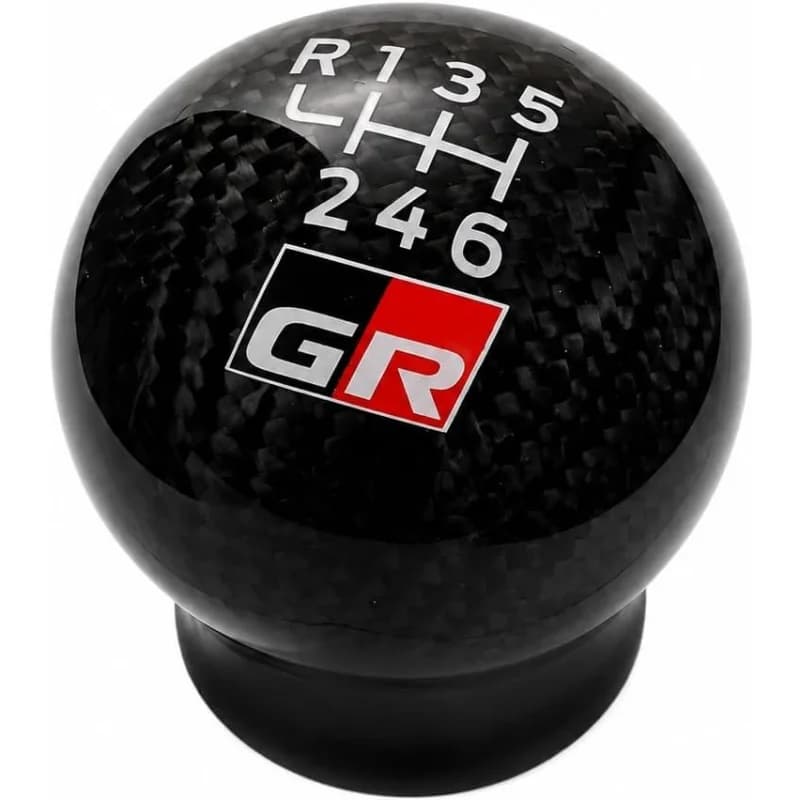 6-Speed Carbon Fiber Shift Ball Joint with 3 Threaded adapters Weighted Racing Style, Suitable for Most Manual Transmission Cars