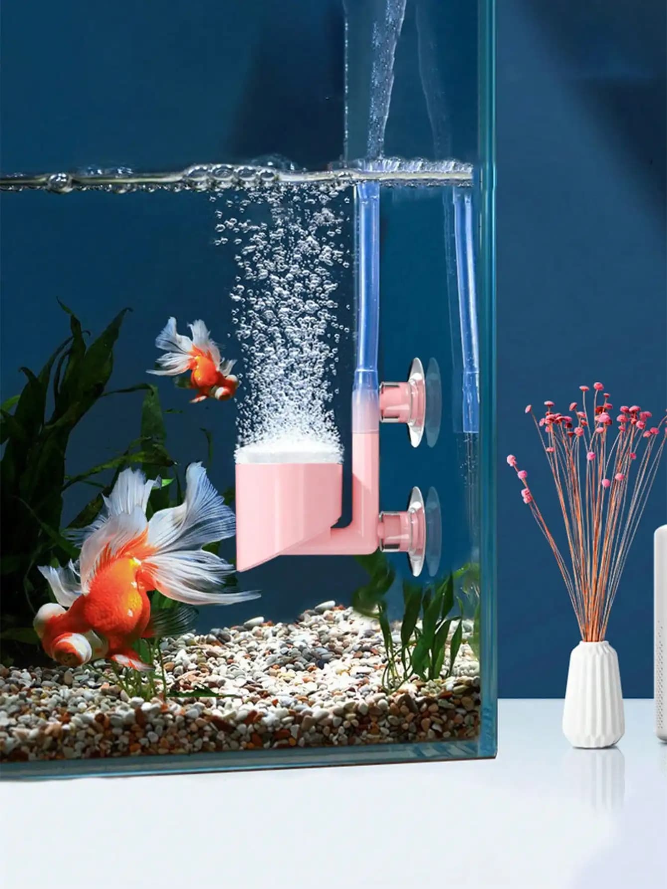 Pompe d'aria per acquario da 1 pezzo, pompa per ossigeno per pesci Purificatore d'aria colorato per mini acquario adatto per mini acquario