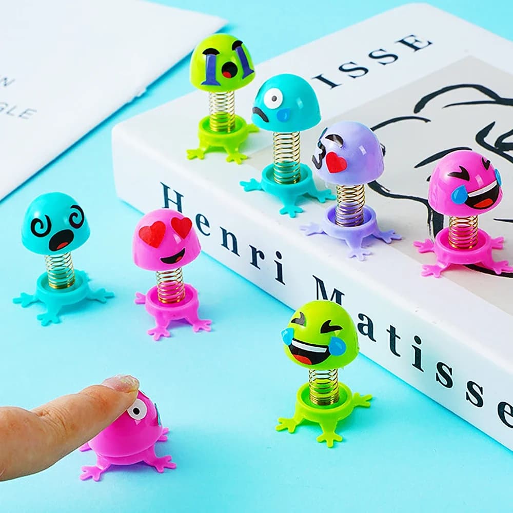 10/20pcs DIY Assembled Springs Elves Toys Party Cute Perfect for Class Treasure Box Carnival Prizes Adult Toys Birthday Gifts