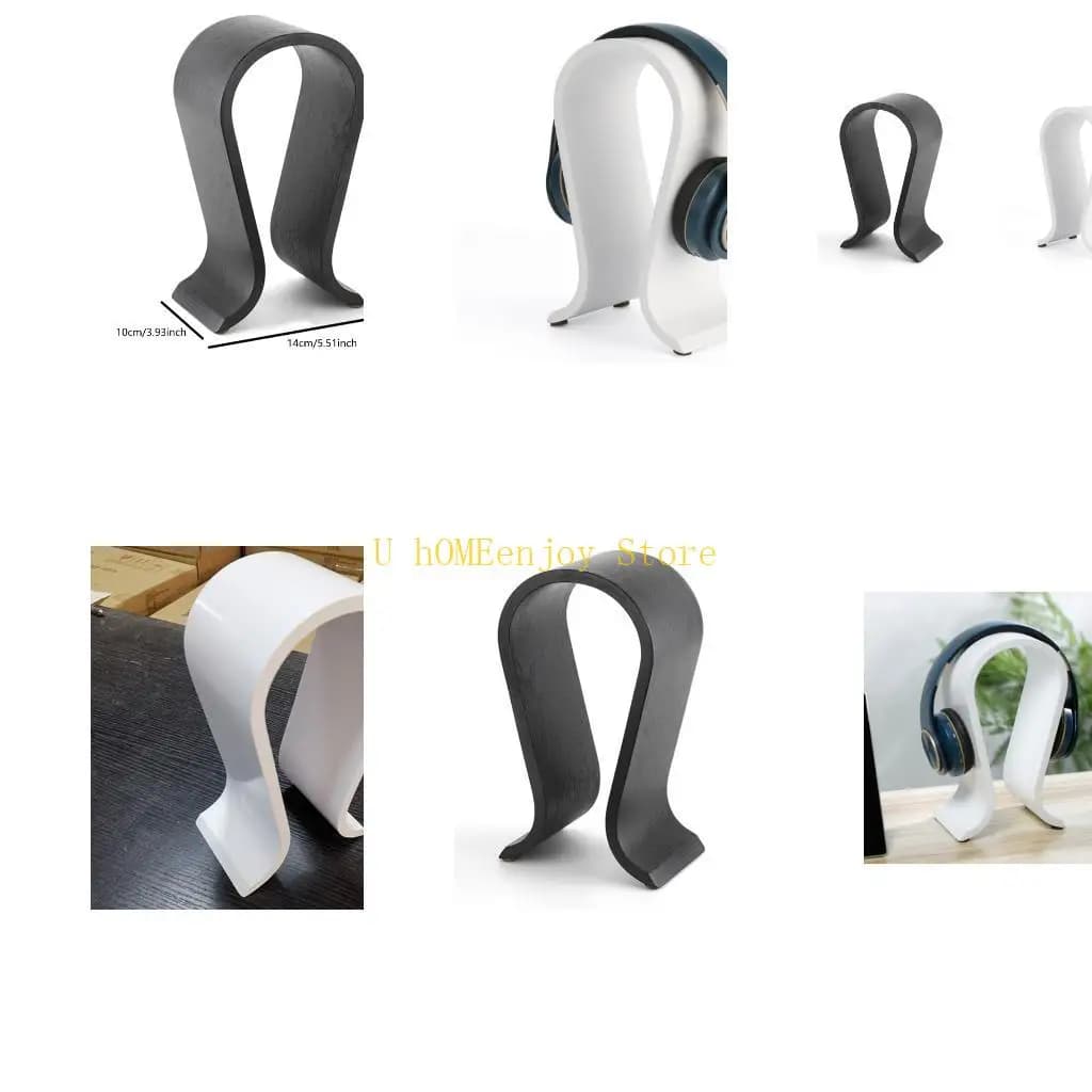 B0KF Retro Headphone Stand Stable Base Design for Over Ear Models Display Shelf