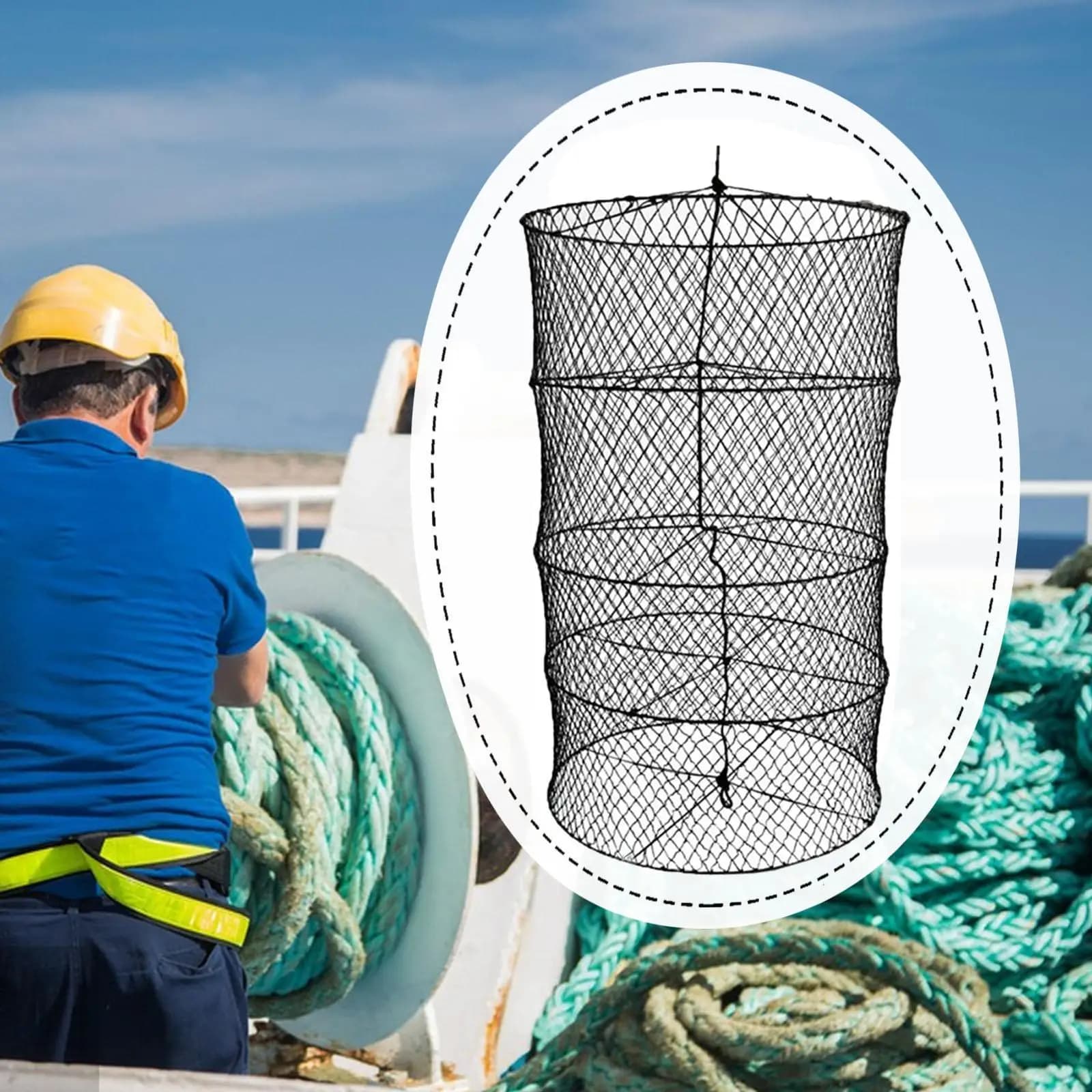 Indicatore di Segnalazione Nautica a Rete Cilindrica per Ancora, Accessorio Marino per Attracco al Porto e Sicurezza nella Navigazione di Motoscafi