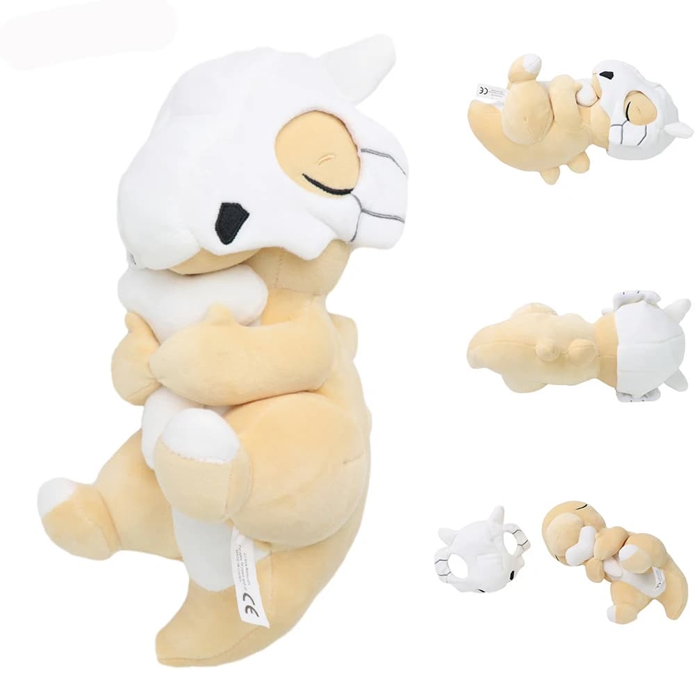 Cubone Sleeping peluche cartoni animati morbidi ripieni collezione All Star per ragazzi ragazze regalo di compleanno, 10 "pollici
