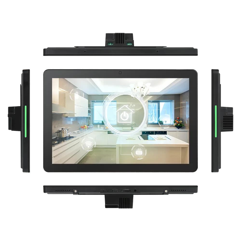 Smart Home Matter Thread Wifi Montaggio a parete da 10,1 pollici Dispositivo di automazione Android POE Prodotti Controllo luce Blocco presa Pannello tablet