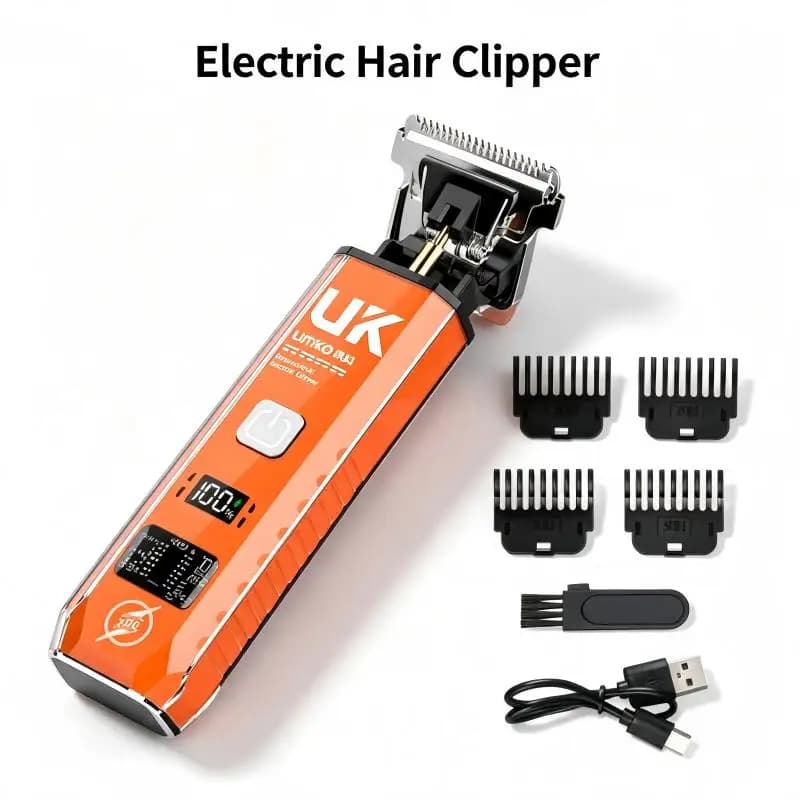 Rechargeable Mini T9 Hair Clipper Electric Hair Trimmer Simple Operation for Men Beard Trimming and Hairline Contour Styling