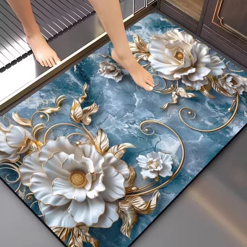 Bagno, bagno, tappetino assorbente, cuscino ad asciugatura rapida in fango diatomee, cucina, tappeto per porta del WC, tappetino antiscivolo