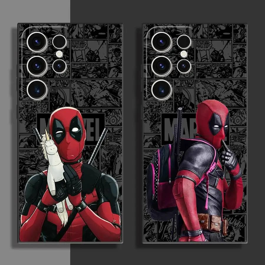 Marvel Deadpool Cool Phone Case for Samsung S21 S23 S22 S24 S25 Plus S21 S22 S23 S24 S25 Ultra S21 S23 S20 FE Opaco
