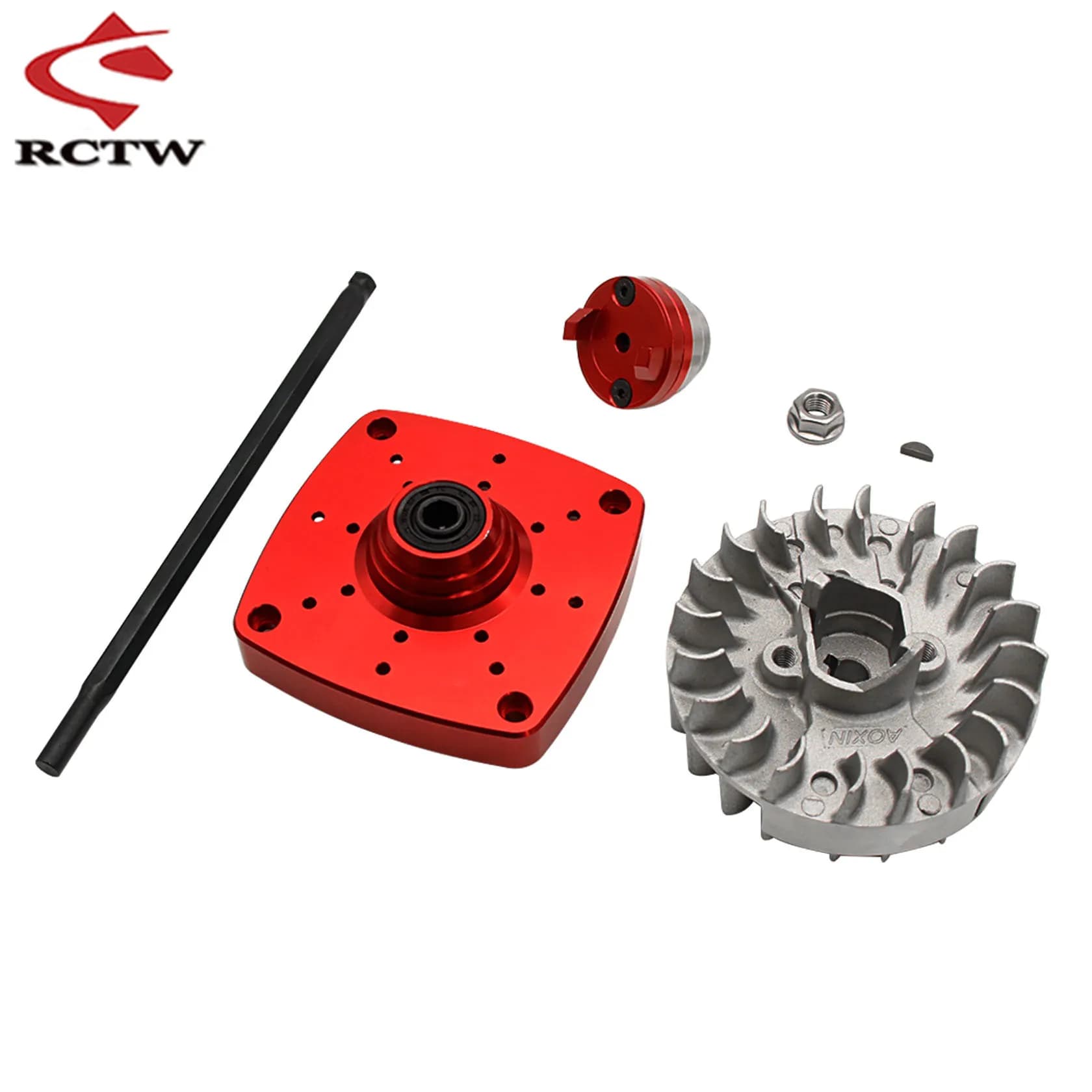 Avviamento elettrico Roto in metallo o volano del motore 23CC-30.5CC per 1/5 HPI ROFUN ROVAN KM BAJA LT FG RCMK GoPed RedCat Parte