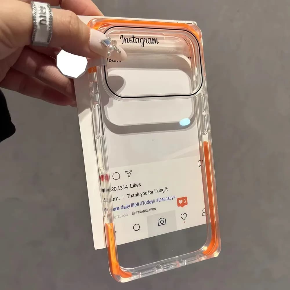 Luxury Ice Cube Square Soft Edge Anti-fall Shockproof Case For iPhone 17 16 15 Pro Max Fashion Candy Color Clear Acrylic Cover