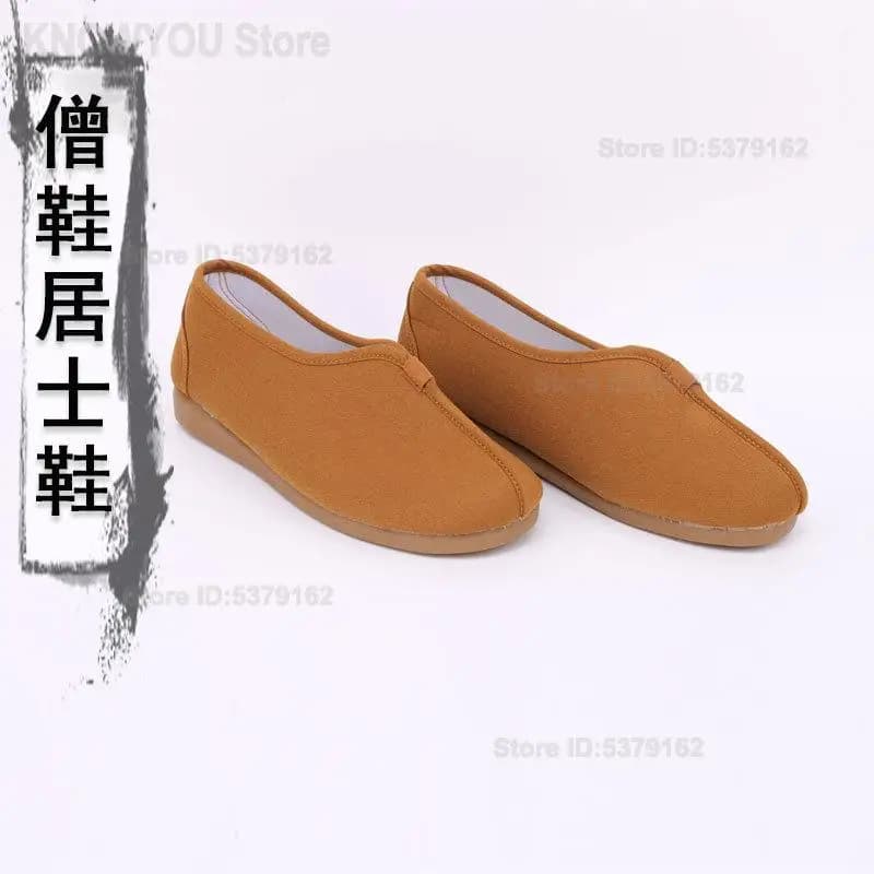 Buddhist Monk Shoes Unisex Arhat Shoes Spring Summer Autumn Wear Resistant Single Shoes for Lay Practitioners Zen Meditation