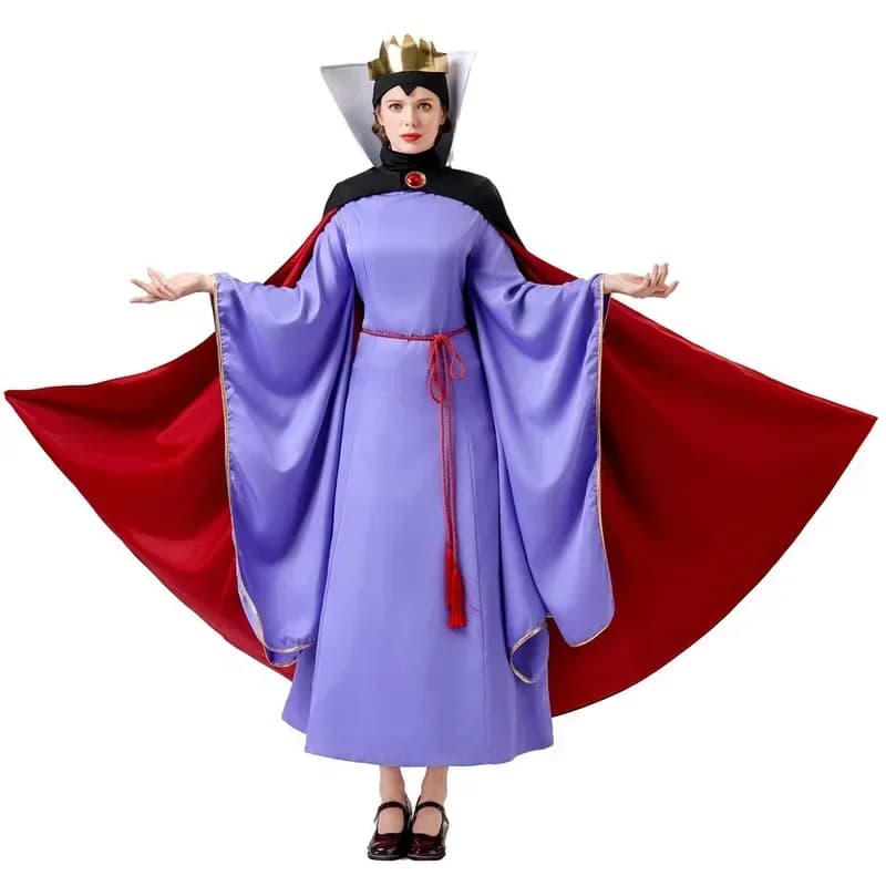 2026 Adult Women Halloween Snow White Evil Queen Costume Storybook Villain Dress Stage Performance Wear cosplay costumes
