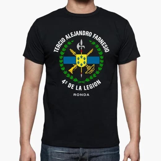 Maglietta da uomo con scollo a o manica corta in cotone estivo nuovo S-5XL uomo Alejandro Farnesio 4 legion. Maglietta della legione straniera spagnola. 2024