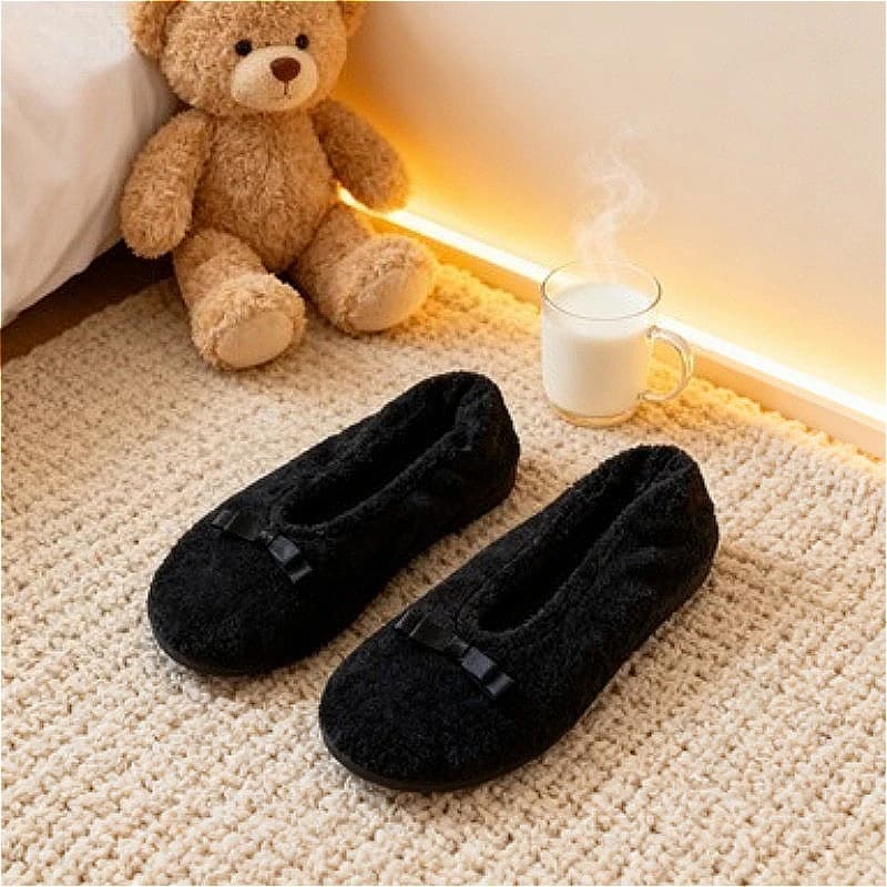 Pantofola da casa calda invernale Pavimento casual uomo Scarpe da pavimento per interni Piatto Casual Soffici pigri Pantofola da casa nera femminile Calzini Infradito