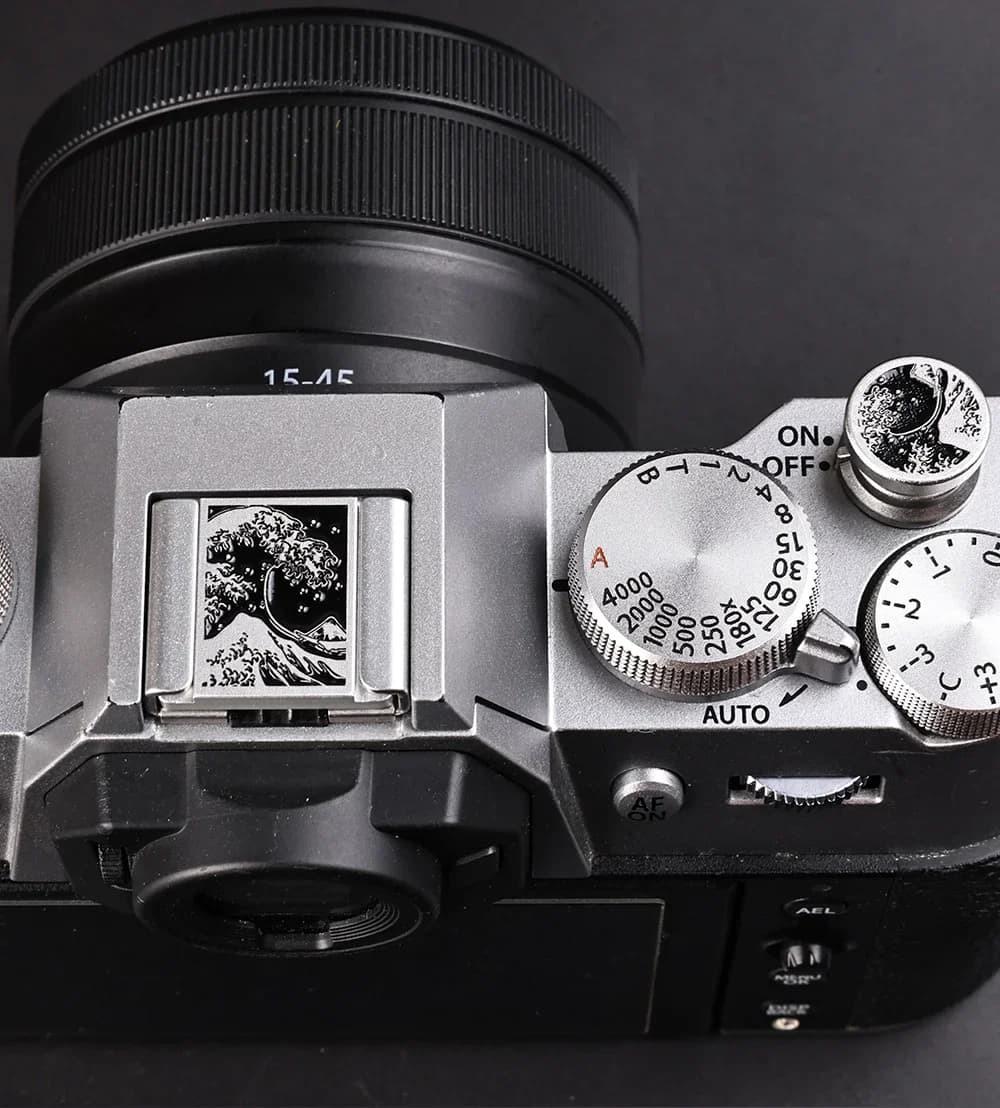 Aluminum Alloy Hot Shoe Cover & Shutter Threaded Button Set For Fujifilm XT2 XT3 XT10 XT20 XT50 X100V X100VI XT30II XT30III Came