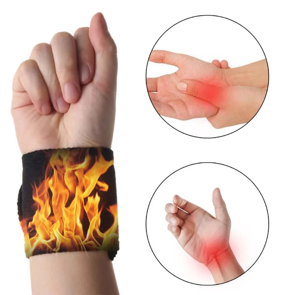 Scaldamani riscaldato magnetico Brace Wrap Polsino carpale Avvolgimenti per polso Bende Supporto per polso Brace Strap Tunnel carpale