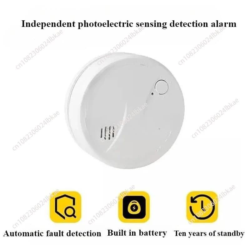 Rilevatore di fumo antincendio Home Wireless 10 anni Batteria da 3 V Allarme rilevamento incendi indipendente