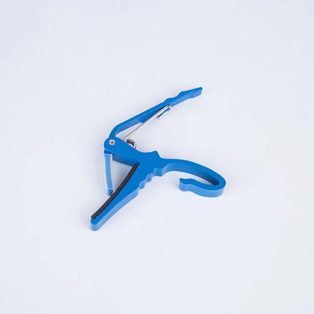 4Pcs Guitar Capo for Acoustic Folk Classical Wood Ukulele Banjo Mandolin Violin Quick-Release Clip-on Capo with Non-Slip Rubber