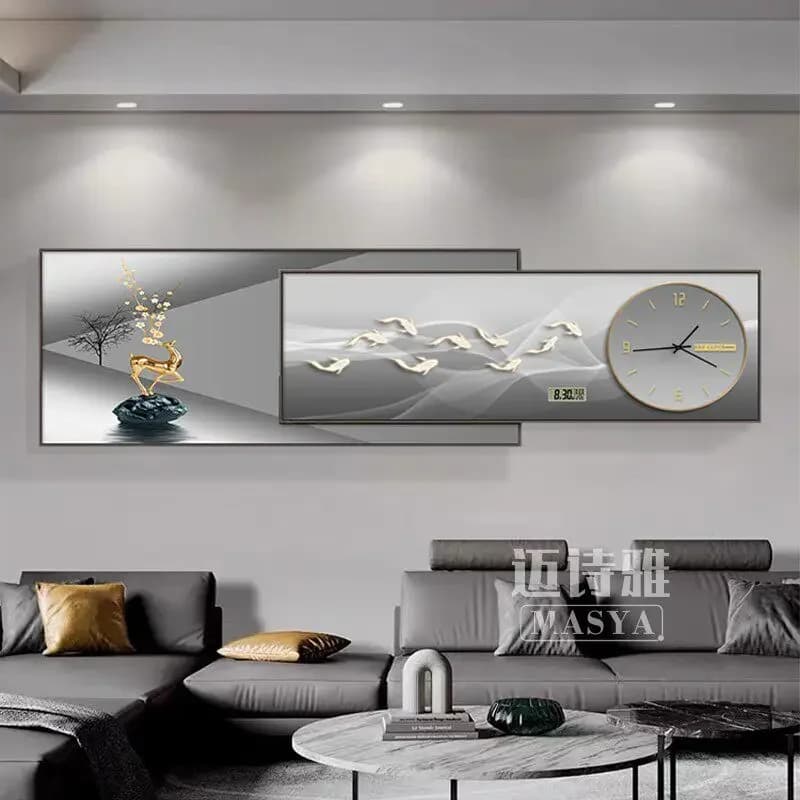 Orologio da Parete 180cm Grande Moderno di Lusso per Soggiorno, Decorazione con Calendario Perpetuo, Articoli per Arredamento Casa