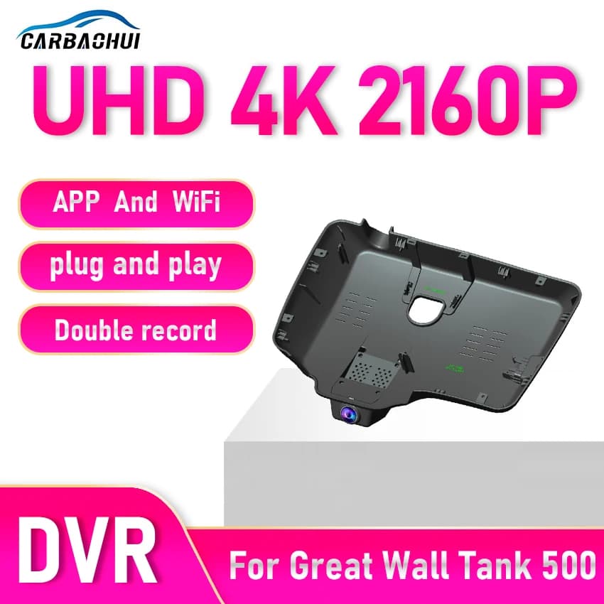 New! Video Recorder Night Visio Plug and Play Car DVR Dash Cam for Great Wall Tank 500 2022-2025, Dashcam 4K 2160P for Tank 500
