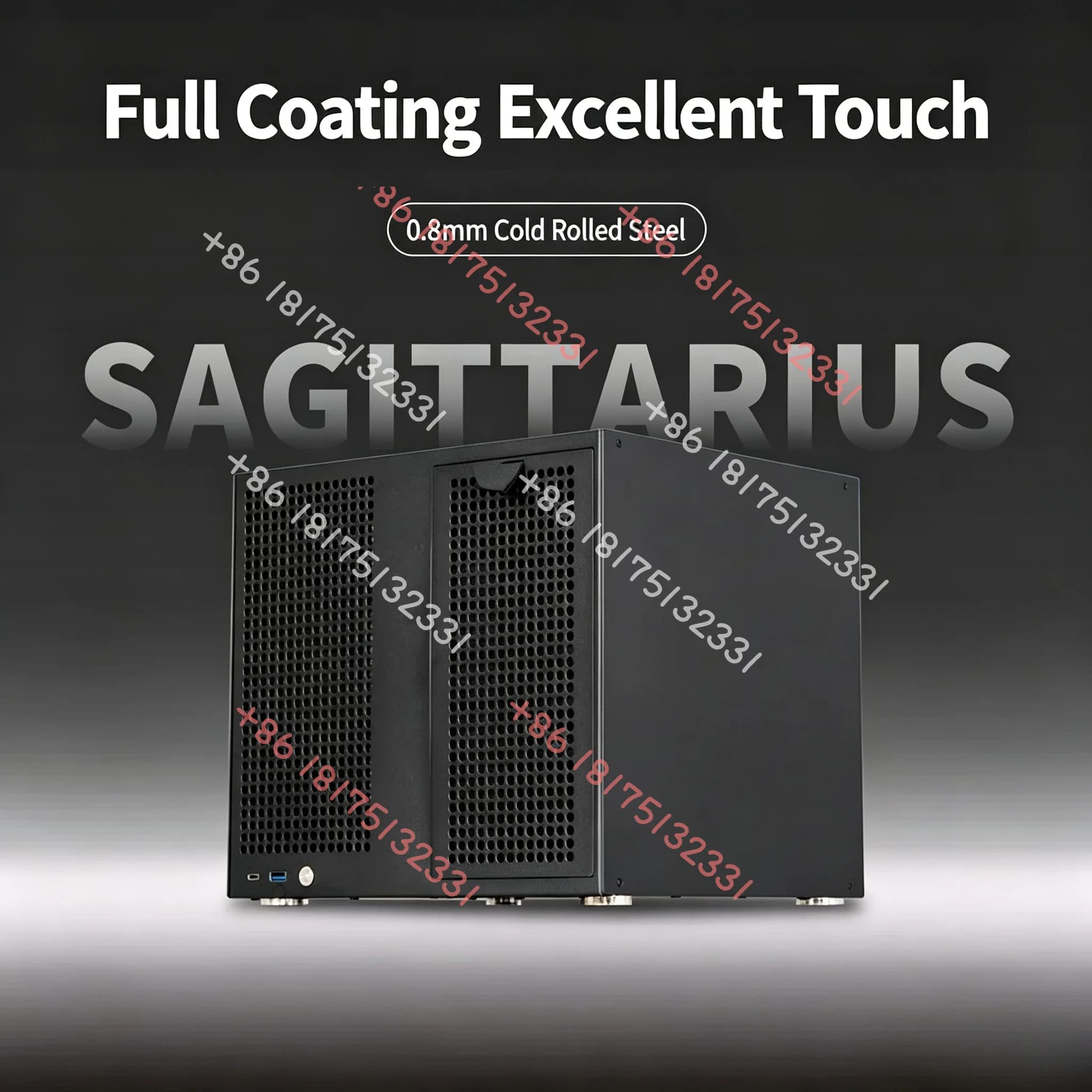Sagittarius 8-Bay NAS Chassis Support MATX Motherboard ATX Power Supply Storage Server Case