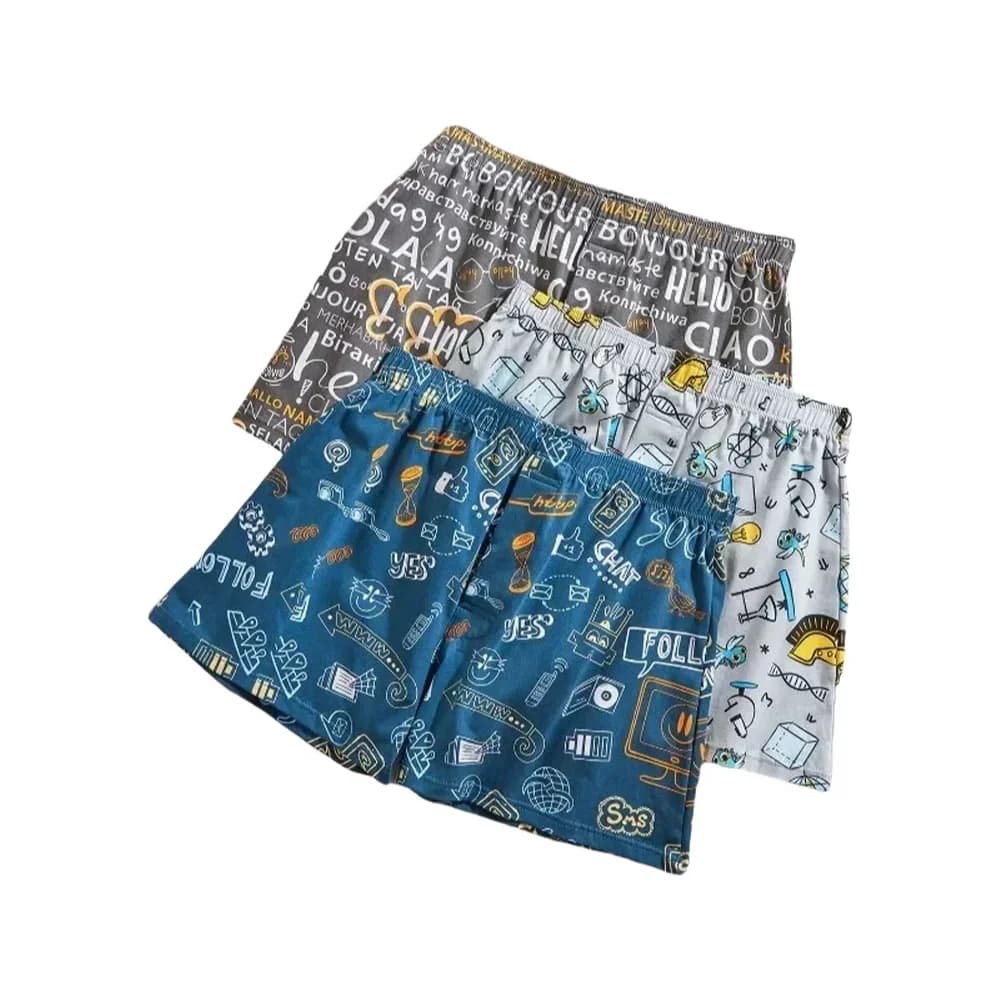 Arrow Shorts Cotton Thin Breathable Underpants 1Pcs Boys Summer Loose Pajama Soft
