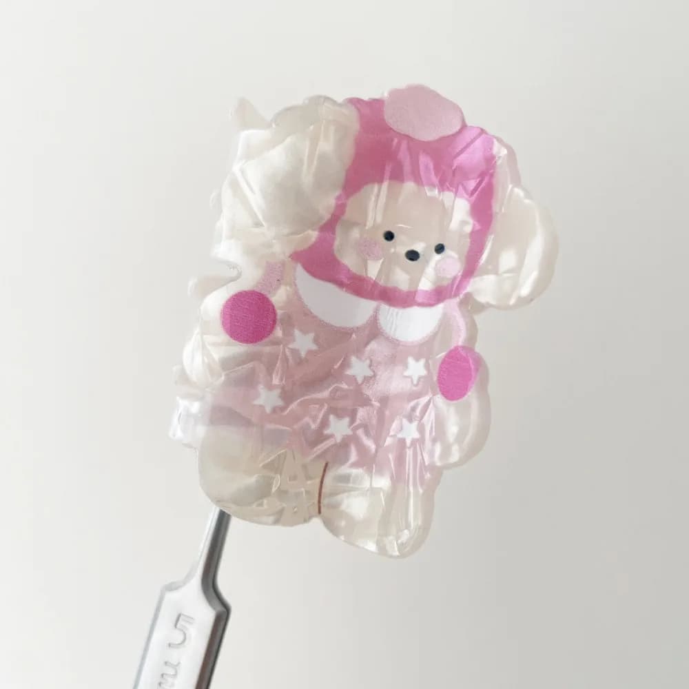 Hair clip in Korean style: Puppy, Rabbit, Bear, Cat. Accessories for creative hair, cute and Kawaii.