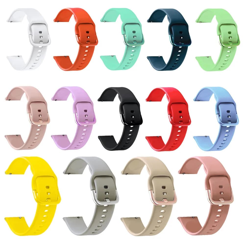 Cinturino smartwatch in silicone colorato da 20 mm COLMI P28 Plus/V23 Pro/V23/Land 1 2S/M40/i20/P8 SE Bracciale da polso