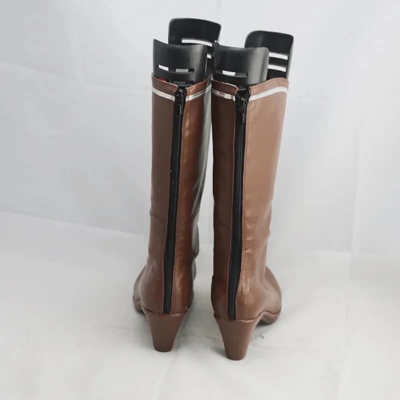 d'4,v;6 /8'Re:Life in a different world from zero Cosplay Rem Brown High heel Boots Anime Costume Shoes Can C2;g'7;b.8\a/
