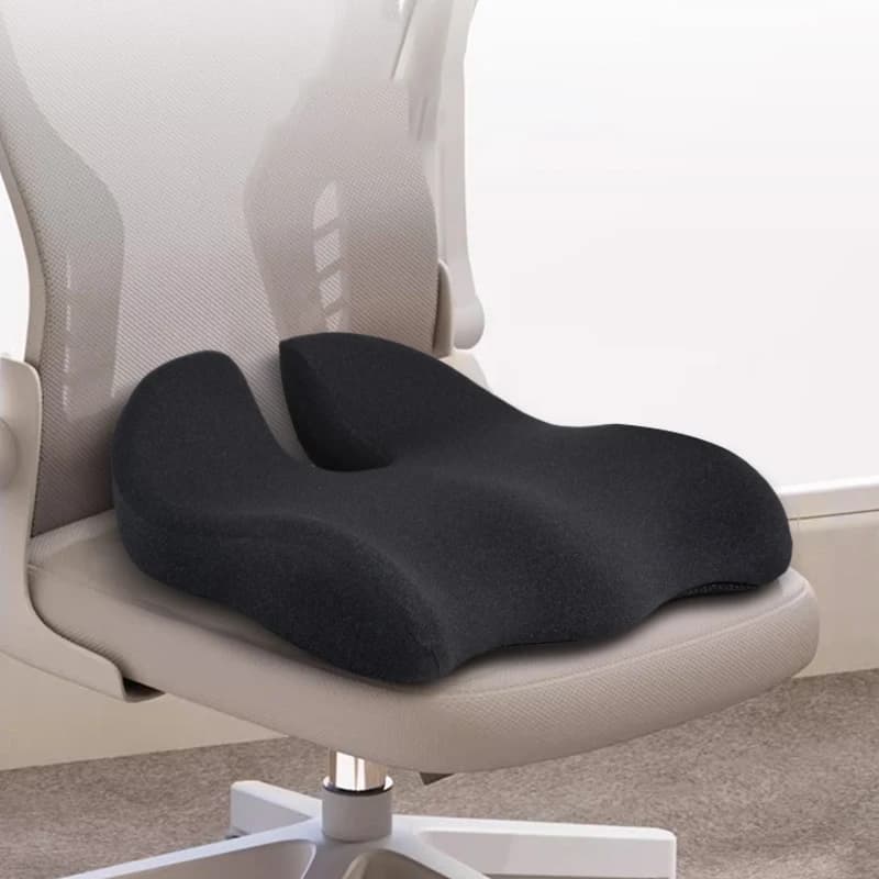 Cuscino Ergonomico per Sedile Auto in Tessuto a Rete Traspirante e Memory Foam, Antiscivolo, Universale per Auto, SUV, Camion