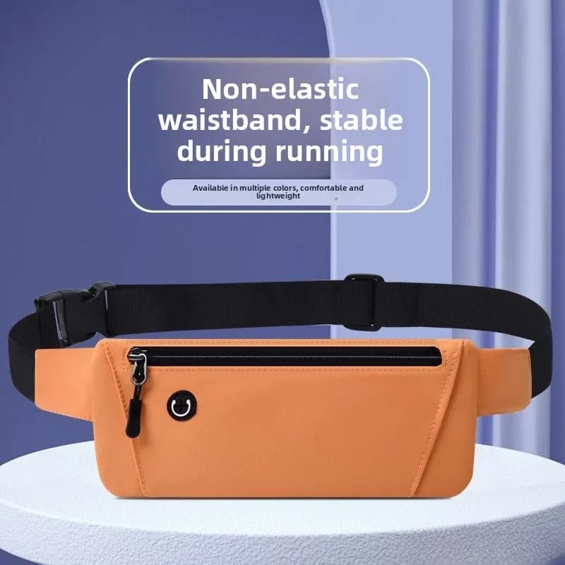 Unisex Sports Running Waist Bag, Waterproof, Cellular Door, Fitness and Cycling Suitcase, Men's Invisible Waist Bag