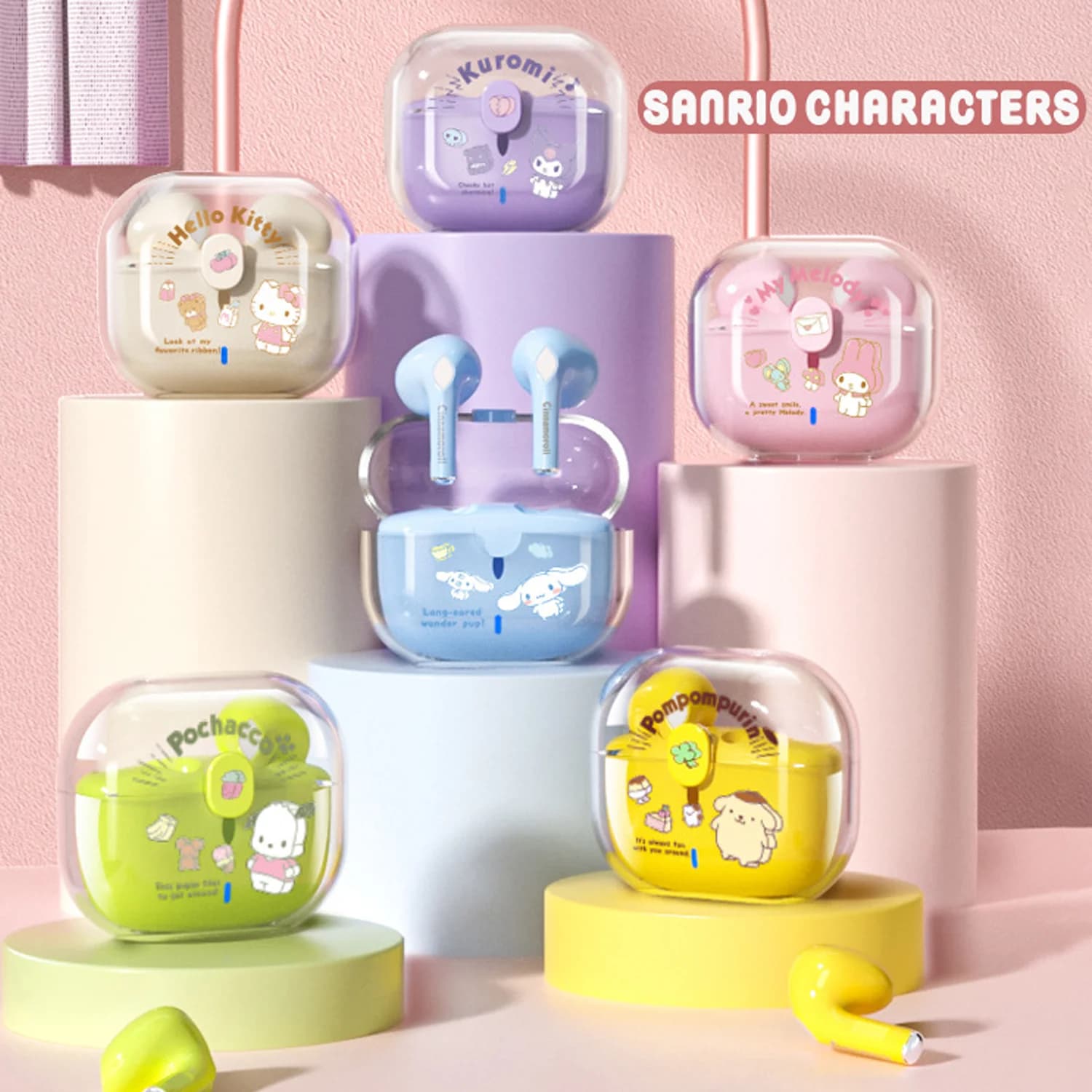 Bluetooth Wireless Sanrio Waterproof Type Archery with Long Battery Life and Noise Cancellation