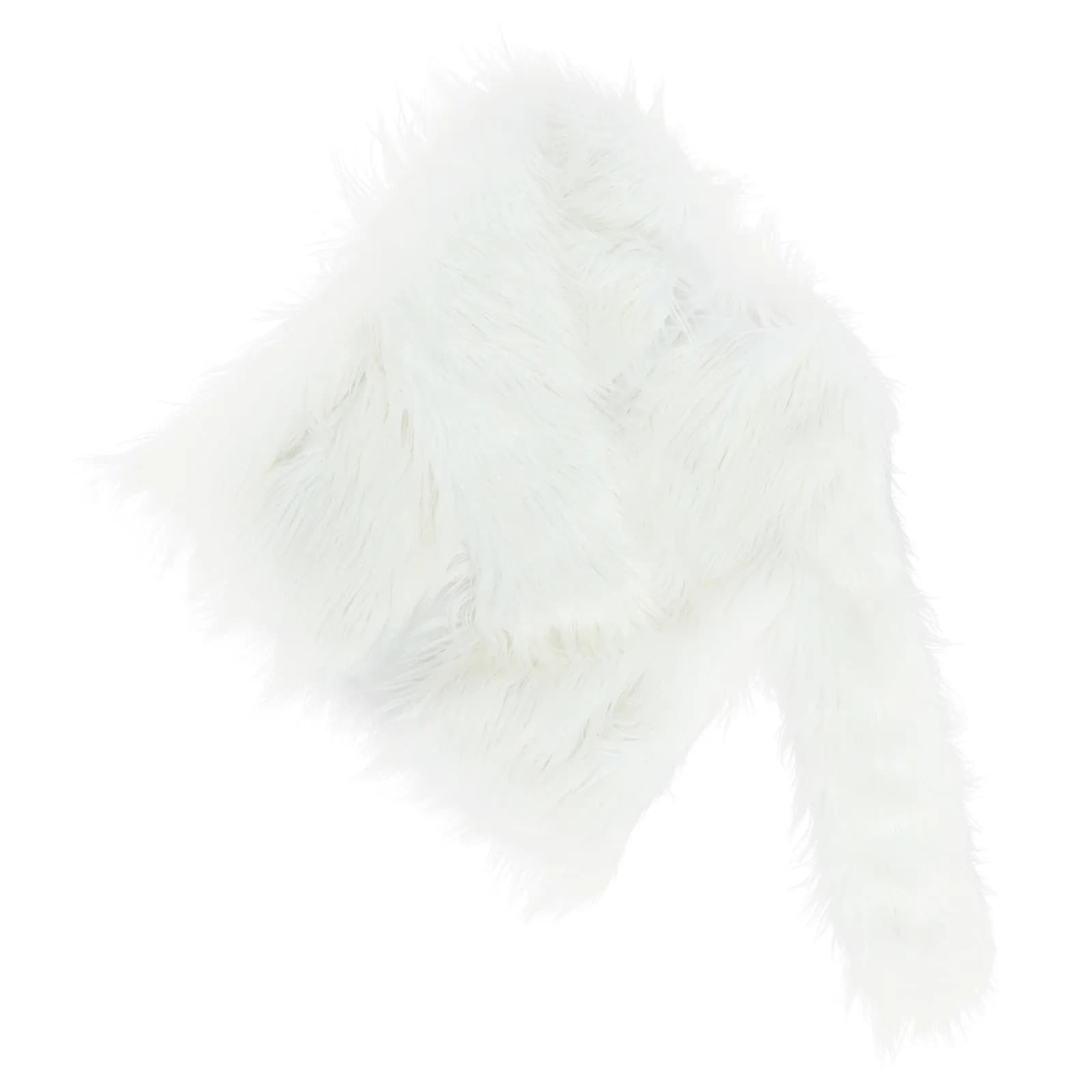 Cappotto LED Natalizio Artificiale Bianco Taglia XXXL, Giacca Luminosa per Feste in Discoteca e Palcoscenico per Donne