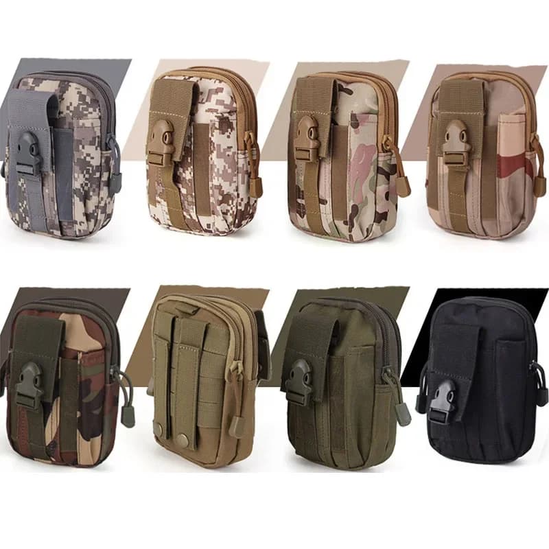 Men's Tactical Waist Bag Molle Waist Waist Bag Small Pocket Bag Running Bag Camping Travel Bag Wallet Bags For Phone