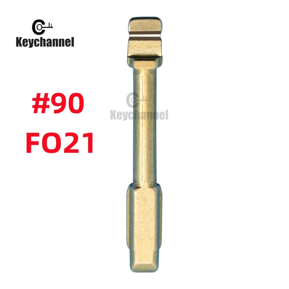 Keychannel 10 pezzi NO. Lama chiave auto 90 KD Blank FO21 per Ford Focus Mondeo Jaguar XJ8 per telecomando pieghevole KEYDIY VVDI 90 # Testa della chiave
